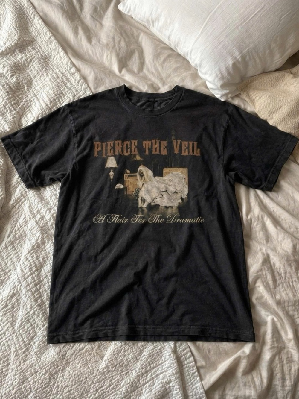 Black Graphic Band Tee - Short Sleeve